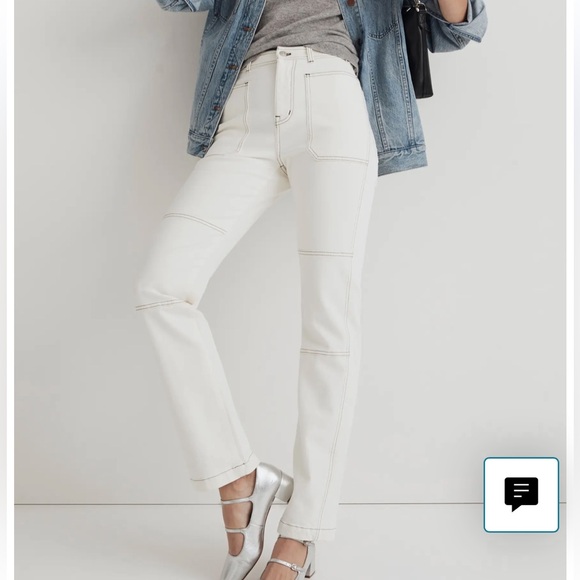 Madewell 90’s straight jeans NWT sz 32 PERFECT - Picture 6 of 9